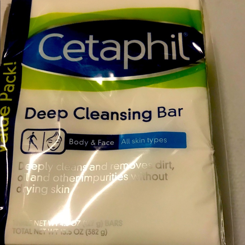 Cetaphil deep cleansing face and body bars